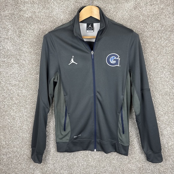 Nike Jordan Georgetown Hoyas Full Zip Dri-Fit Jacket Men's Small BACK LOGO - Picture 1 of 8